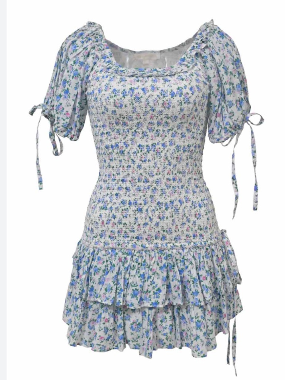 Love shack fancy smocked ruffle dress